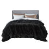 Picture of Bedsure Soft Black King Size Blanket for Bed, Fluffy Fuzzy Large King Blanket for Winter, Cozy Plush Sherpa Fleece Faux Fur Blanket, Thick Warm Christmas Blanket Gifts for Women, Men, 108x90