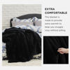 Picture of Bedsure Soft Black King Size Blanket for Bed, Fluffy Fuzzy Large King Blanket for Winter, Cozy Plush Sherpa Fleece Faux Fur Blanket, Thick Warm Christmas Blanket Gifts for Women, Men, 108x90