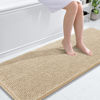 Picture of OLANLY Bathroom Rugs 59x24, Extra Soft Absorbent Chenille Bath Rugs, Rubber Backing Quick Dry, Machine Washable Bath Mats for Bathroom Floor, Tub and Shower, Home Decor Accessories, Beige
