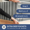 Picture of Extra Deep King Sheet Set - 6 Piece Breathable and Cooling Sheets - Hotel Luxury Bed Sheets Set - Easy Fit - Soft, Wrinkle Free and Comfy Sheets Set - Grey Striped Sheet Set with Extra Deep Pockets