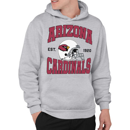 Picture of Junk Food Clothing x NFL - Arizona Cardinals - Team Helmet - Unisex Adult Pullover Fleece Hoodie for Men and Women - Size Large