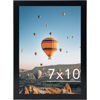 Picture of JCJMY 7x10 Picture Frame Black for Wall Hanging or Tabletop- Wall Mounting Horizontally or Vertically, 7 x 10 Wall Gallery Poster Photo Frames for 7 by 10 Photos, Black