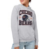 Picture of Junk Food Standard Team Helmet Pullover Hoodie. Relaxed Unisex Fit, Chicago Bears-Athletic Heather, 3X-Large