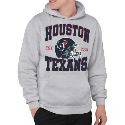 Picture of Junk Food Clothing x NFL - Houston Texans - Team Helmet - Unisex Adult Pullover Fleece Hoodie for Men and Women - Size XX-Large