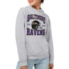 Picture of Junk Food Clothing x NFL - Baltimore Ravens - Team Helmet - Unisex Adult Pullover Fleece Hoodie for Men and Women - Size Small