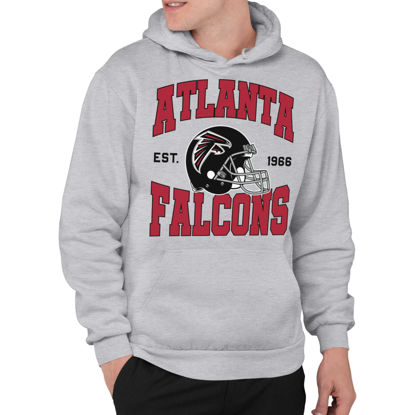 Picture of Junk Food Clothing x NFL - Atlanta Falcons - Team Helmet - Unisex Adult Pullover Fleece Hoodie for Men and Women - Size Large