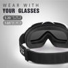 Picture of OutdoorMaster OTG Ski Goggles - Over Glasses Ski/Snowboard Goggles for Men, Women & Youth - 100% UV Protection (White Frame + VLT 10% Grey Lens)