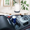 Picture of Amooca Car Cup Coaster Universal Non-Slip Cup Holders Bling Crystal Rhinestone Car Interior Accessories 2 Pack Grey