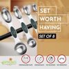 Picture of Spring Chef Stainless Steel Magnetic Measuring Spoons Set of 8 with Leveler, Stackable Magnetic Teaspoon & Tablespoon Set, Metal Kitchen Gadgets for Baking & Cooking, Fits in Spice Jars - Pine Green