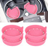 Picture of Amooca Car Cup Coaster Universal Non-Slip Cup Holders Bling Crystal Rhinestone Car Interior Accessories 4 Pack Sakura Pink