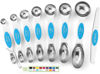 Picture of Spring Chef Stainless Steel Magnetic Measuring Spoons Set of 8 with Leveler, Nesting Teaspoon & Tablespoon Measuring Spoons for Dry and Liquid Ingredients, Kitchen Gadgets for Baking & Cooking - Teal