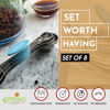 Picture of Spring Chef Stainless Steel Magnetic Measuring Spoons Set of 8 with Leveler, Nesting Teaspoon & Tablespoon Measuring Spoons for Dry and Liquid Ingredients, Kitchen Gadgets for Baking & Cooking - Teal