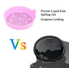 Picture of Amooca Car Cup Coaster Universal Non-Slip Cup Holders Bling Crystal Rhinestone Car Interior Accessories 4 Pack Pink Whole Rhinestone