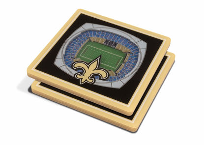 Picture of YouTheFan NFL New Orleans Saints 3D StadiumView Coasters - Mercedes-Benz Superdome