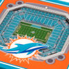 Picture of YouTheFan NFL Miami Dolphins 3D StadiumView Coasters - Hard Rock Stadium, 1 Count (Pack of 2)