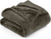 Picture of Utopia Bedding Fleece Blanket King Size Brown 300GSM Luxury Fuzzy Soft Anti-Static Microfiber Bed Blanket (90x102 Inches)