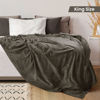 Picture of Utopia Bedding Fleece Blanket King Size Brown 300GSM Luxury Fuzzy Soft Anti-Static Microfiber Bed Blanket (90x102 Inches)
