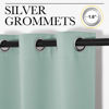 Picture of NICETOWN Small Window Curtains for Bedroom, Seafoam Green Window Treatment Thermal Insulated Solid Grommet Room Darkening Drapes for Kitchen Home Office (Set of 2, W42'' by L63'' Each Panel)