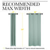 Picture of NICETOWN Small Window Curtains for Bedroom, Seafoam Green Window Treatment Thermal Insulated Solid Grommet Room Darkening Drapes for Kitchen Home Office (Set of 2, W42'' by L63'' Each Panel)