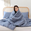 Picture of ROSGONIA Twin/Twin XL Comforter for College Girls Boys Slate Blue, 1 Comforter & 1 Pillowcase All Season Kids Comforter Sets Lightweight Dorm Bedding