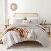 Picture of ROSGONIA California King Comforter Set Linen Grey, 3pcs (1 Boho Gray Cal King Comforter & 2 Pillowcases), All Season Soft Bedding Blanket Quilts