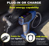 Picture of Bullseye Pro Tire Inflator Portable Air Compressor, Car Tire Inflator Portable, Portable Air Pump for Car Tires - 150PSI, 12V DC 1500 mAhs with Tire Pressure Gauge, Rechargeable As Seen On TV(Blue)