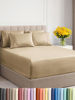 Picture of Extra Deep King Sheet Set - 6 Piece Breathable and Cooling Sheets - Hotel Luxury Bed Sheets Set - Easy Fit - Soft, Wrinkle Free and Comfy Sheets Set - Heathered Tan Sheet Set with Extra Deep Pockets