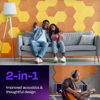Picture of Ekkogo Acoustic Panels 12-Pack Soundproof Wall Panels 14"X12.1"X0.4" Sound Panels High Density Sound Dampening Panels - [70'S Orange Hexagon]