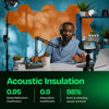 Picture of Ekkogo Acoustic Panels 12-Pack Soundproof Wall Panels 14"X12.1"X0.4" Sound Panels High Density Sound Dampening Panels - [70'S Orange Hexagon]