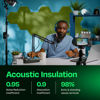 Picture of Ekkogo Acoustic Panels 12-Pack Soundproof Wall Panels 12"X10.4"X0.4" Sound Panels High Density Sound Dampening Panels - [Gin Green Hexagon]
