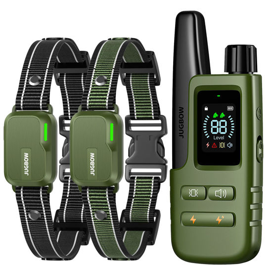 Picture of Jugbow Dog Shock Collar 2 Dogs - 3300FT Dog Training Collar with Remote, IPX7 Waterproof E Collar for Dogs Training Rechargeable Collars for Large Medium Small Dogs (10-120lbs)