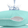 Picture of Utopia Bedding Waterproof Pillow Protector Zippered (2 Pack) Queen Spa Blue - Bed Bug Proof Pillow Encasement 20 x 28 Inches