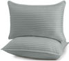 Picture of Utopia Bedding Bed Pillows for Sleeping Standard Size (Light Grey), Set of 2, Cooling Hotel Quality, for Back, Stomach or Side Sleepers