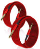 Picture of Elebase 1/4 Inch TRS Instrument Cable 20ft 2-Pack,Straight 6.35mm Male Jack Stereo Audio Interconnect Cord,6.35 mm Balanced Line for Electric Guitar,Bass,Keyboard,Mixer,Amplifier,Amp,Speaker,Equalizer