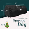 Picture of Handy Laundry - Rolling Tree Storage Bag - For 7.5-Foot Artificial Christmas Holiday Tree Zippered Bag, Carry Handles and Wheels for Easy Transport - Protects Dust, Insects, and Moisture (Black)