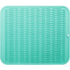 Picture of MicoYang Silicone Dish Drying Mat for Multiple Usage,Easy clean,Eco-friendly,Heat-resistant Silicone Mat for Kitchen Counter or Sink,Refrigerator or Drawer Liner Mint XL 18 inches x 16 inches