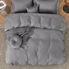 Picture of Bedsure Grey Duvet Cover Full Size - Soft Double Brushed Duvet Cover for Kids with Zipper Closure, 3 Pieces, Includes 1 Duvet Cover (80"x90") & 2 Pillow Shams, NO Comforter