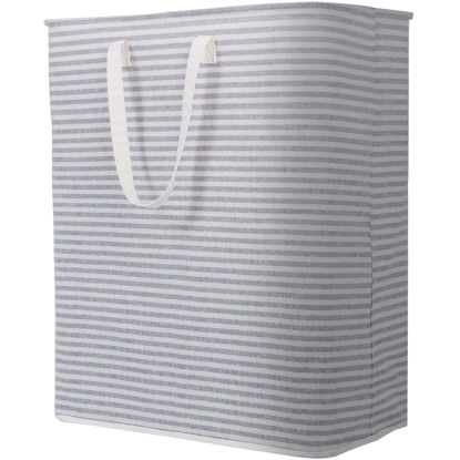 Picture of Lifewit Laundry Hamper Large Collapsible Laundry Basket, Freestanding Waterproof Clothes Hamper Storage with Easy Carry Handles for Clothes in Bedroom Bathroom College Dorm for Adults, Grey, 125L