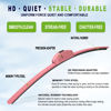 Picture of OEM QUALITY 26" + 16" PARRATI Premium All-Season Pink Windshield Wiper Blades (Set of 2)