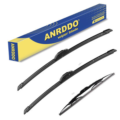 Picture of 3 Wipers Factory Replacement For 2007 2006 2005 2004 2003 2002 2001 Toyota Sequoia Original Equipment Windshield Wiper Blades Set 19"+19"+14" (Set of 3)