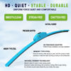 Picture of OEM QUALITY 15" + 15" PARRATI Premium All-Season Blue Windshield Wiper Blades (Set of 2)