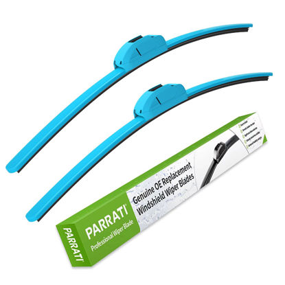 Picture of OEM QUALITY 13" + 13" PARRATI Premium All-Season Blue Windshield Wiper Blades (Set of 2)