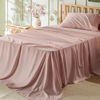 Picture of Bedsure Twin XL Sheet Sets Dorm Bedding - Soft Extra Long Twin Bed Sheets, 3 Pieces Hotel Luxury Dusty Pink Sheets Twin XL, Easy Care Microfiber Sheet Set