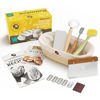 Picture of Superbaking Banneton Bread Proofing Basket Gift Set for Bakers, Oval 10" Sourdough Proofing Basket for Bread Making Tools Supplies, Banneton Basket Sourdough Bread Baking Supplies, Artisan Bread Kit