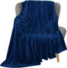 Picture of Utopia Bedding Fleece Blanket Throw Size Navy 300GSM Luxury Blanket for Couch Sofa Bed Anti-Static Fuzzy Soft Blanket Microfiber (60x50 Inches)