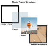Picture of JCJMY 7x7 Picture Frame Black for Wall Hanging or Tabletop, Wall Mounting Horizontally or Vertically, 7 x 7 Square Wall Gallery Poster Photo Frame with Shatter Resistant Plexiglass, Black