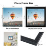Picture of JCJMY 7x7 Picture Frame Black for Wall Hanging or Tabletop, Wall Mounting Horizontally or Vertically, 7 x 7 Square Wall Gallery Poster Photo Frame with Shatter Resistant Plexiglass, Black