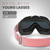 Picture of OutdoorMaster OTG Ski Goggles - Over Glasses Ski/Snowboard Goggles for Men, Women & Youth - 100% UV Protection (White Frame + Vlt 45% Purple Lens with Full Revo Red)