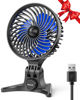 Picture of USB tabletop fan portable desktop mini fan foldable usb plug-in small fan multi-speed shift personal fan mute desktop fan office adjustable angle high wind power can be plugged into the computer fan