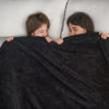 Picture of NEWCOSPLAY Super Soft Twin Blanket Black Premium Silky Flannel Fleece Leaves Pattern Lightweight Bed Blanket All Season Use (Black, Twin(60"x80"))
